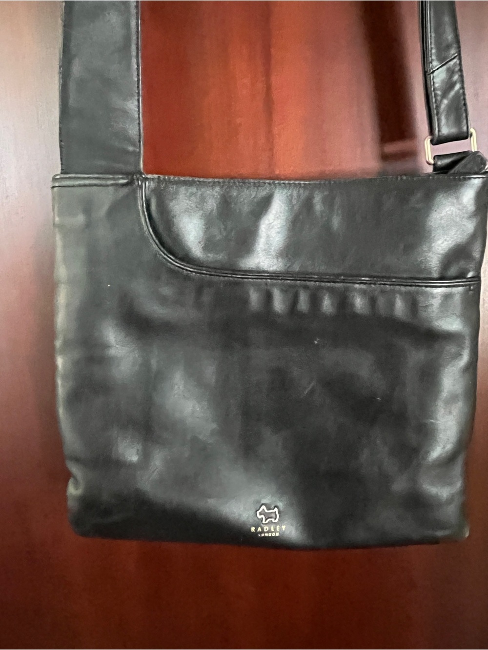 RADLEY London Medium Soft Black Leather Crossbody Bag Purse Classic